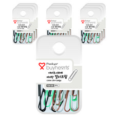 buyhearts 超大彩色夾 PP-L, 10個, 單品