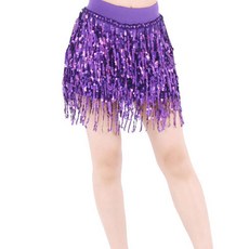 dancedome Mol 6層亮片裙 LDS3300, 紫色的