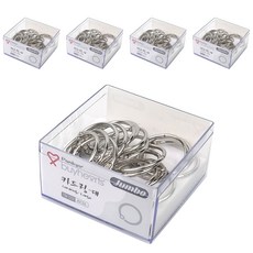 buyhearts Jumbo 銀色卡片環 大 JSCDL 18p, 30mm, 5個