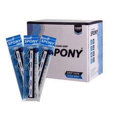 SPONY 柔軟貼合羽毛球握把 N-1000, 黑色的, 100個