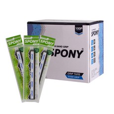 SPONY Soft Fit Holeover 羽毛球握把 N-2000 100p, 黑色的