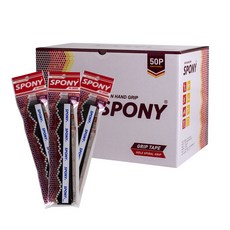 SPONY 羽球軟式合身孔洞螺旋握把布 N-3000, 黑色, 50個