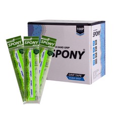 SPONY Soft Fit Holeover 羽毛球握把 N-2000 100p, 熒光綠