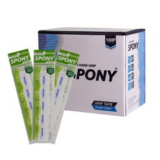 SPONY Soft Fit Holeover 羽毛球握把 N-2000 100p, 白色的