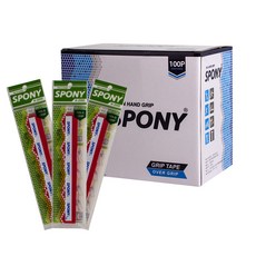 SPONY Soft Fit Holeover 羽毛球握把 N-2000 100p, 紅色的