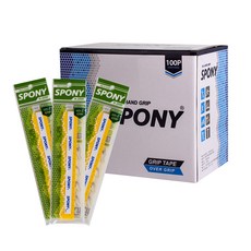 SPONY Soft Fit Holeover 羽毛球握把 N-2000 100p, 黃色的