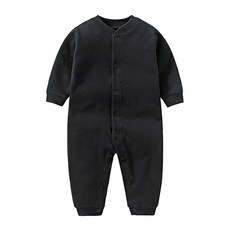 BEBENIZ 素色全鈕扣長袖連身衣