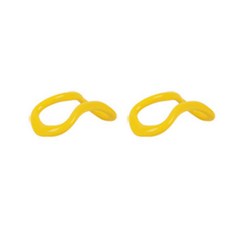 DLINE 硬式伸展瑜珈環 2入 + 收納袋 2入組, 黃色, 1個