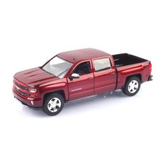 1:27 Chevrolet Silverado 1500 LT Z71 Crew Cab 2017 複刻版壓鑄車模型 MTX793488RE, 紅色, 1個
