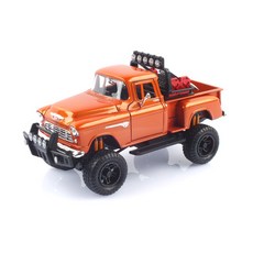 1:24雪佛蘭皮卡 5100 Stepside 1955複製品壓鑄車模 MTX791330OR, 橘子
