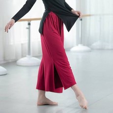 Kong 舞蹈練習側開衩寬褲