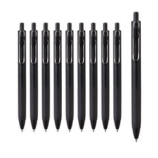 Uni 三菱 ball uni One 中性墨水筆 0.5mm, 黑色筆桿, 10個