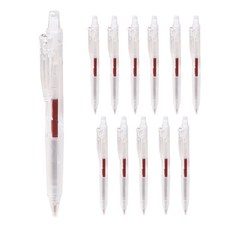 DANSOON 中性筆 0.5mm, 紅色, 12個