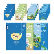 PENPIA 六國語言皇家小學生筆記本, 隨機發貨, 20個