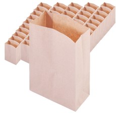 페이퍼백 미니 12 x 6 x 15.5 cm, 크라프트, 100개
