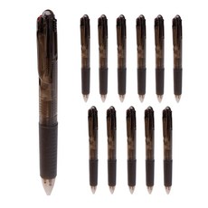 DANSOON 3色混合多功能筆 0.5mm, 黑色 + 紅色 + 藍色, 12個