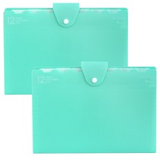 b fancy 12分類資料夾 A4, 薄荷, 2個