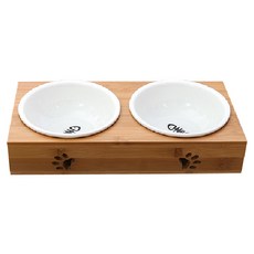 TCR狗糧碗水碗2大碗, 陶瓷製品, 1套