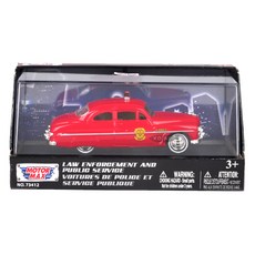 MOTOR MAX 1:43 1949 Mercury Coupe 緊急消防車自由輪 540M4059, 混色