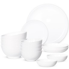 Luminarc 樂美雅 Mariee四人餐碗套組, 6種, 單色