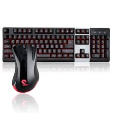 G-CLICKER 有線鍵盤+鼠標+卸妝+鍵帽套組, K2 LED(鍵盤)+GM1(滑鼠), 混色, 一般型