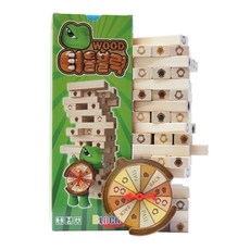 烏龜積木木質桌遊, 混合色, 1個