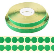 Uniart 捲式圓形魔鬼氈 尼龍搭扣帶套組 綠色 20mm x 18m, 1套