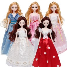 公主連身裙代碼娃娃遊戲 5件組, 混色