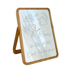 Kate Garden 原木壁掛兩用桌鏡, 單一顏色