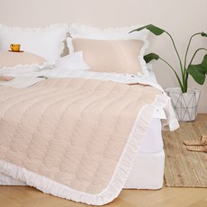 taccatacca 泡泡紗夏季薄被, 粉米色