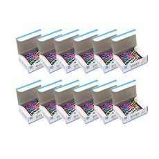 화신 1000 대용량 칼라 클립 10p 세트, 1세트