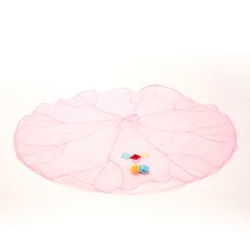 HAYUL工房高級麻傳統花苞荷葉飯桌墊 淺粉色, 2個