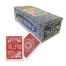 BICYCLE 12 套 TALLY HO 圓袋撲克牌, 紅色的