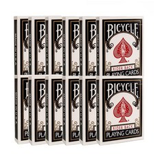 BICYCLE 12 套 RIDER BACK 撲克牌, 黑色的
