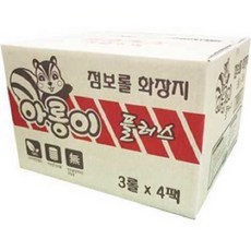 한아름산업 아롱이 3겹 데코 플러스 점보롤 150m, 3롤, 4개
