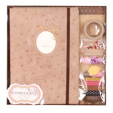 JH 公司折疊剪貼簿 DIY 套組, 棕色的