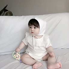 Salute 蕾絲翻領短袖包屁衣組