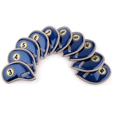 KAXIYA Gloss Edge高爾夫球鐵桿套 10個入, 藍色