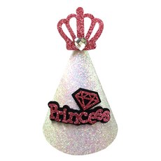 WOW PARTY KOREA 公主皇冠閃光毛氈罩, 混色, 1個