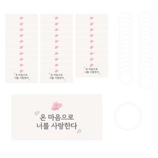 Dona&Deco 零用錢信封 + 貼紙組, 信封(085 Riche 我全心全意地愛你), 貼紙(透明), 30套