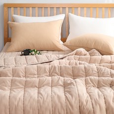 Joy 60支水洗薄被兼薄被, 米色