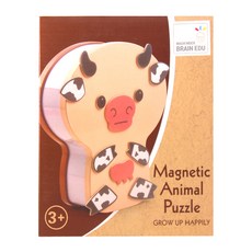 Mckinder教育大型動物鐵盒磁吸書, 混合顏色