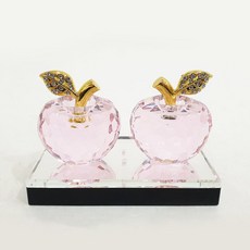蘋果水晶裝飾品, 粉紅色