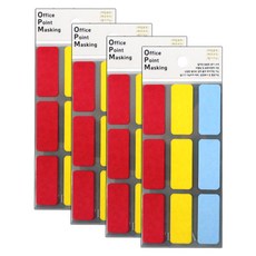 Petit 辦公室重點標示索引標籤 OPM-R401A, 混色, 4個, 1個
