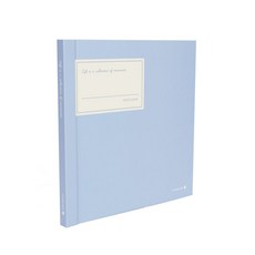 Morning Glory 超薄黏膠型裝訂式相簿, 藍色, 13張