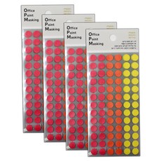 Petit 辦公室重點標示索引貼紙 OPM-R304A, 混合顏色, 4個, 6枚入