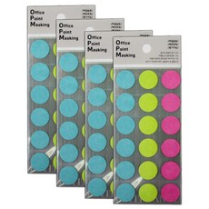 Petit 辦公室圓點標示索引貼紙 OPM-S301A, 混合顏色, 4個, 108張