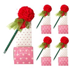 康乃馨原子筆 X30-4, 紅色, 5支