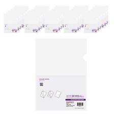 에코청운 칼라칩 L홀더파일, 투명, 1000개