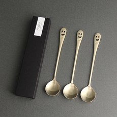 Inspoon 紳士花勺+DIY感謝貼紙, 金子, 3個